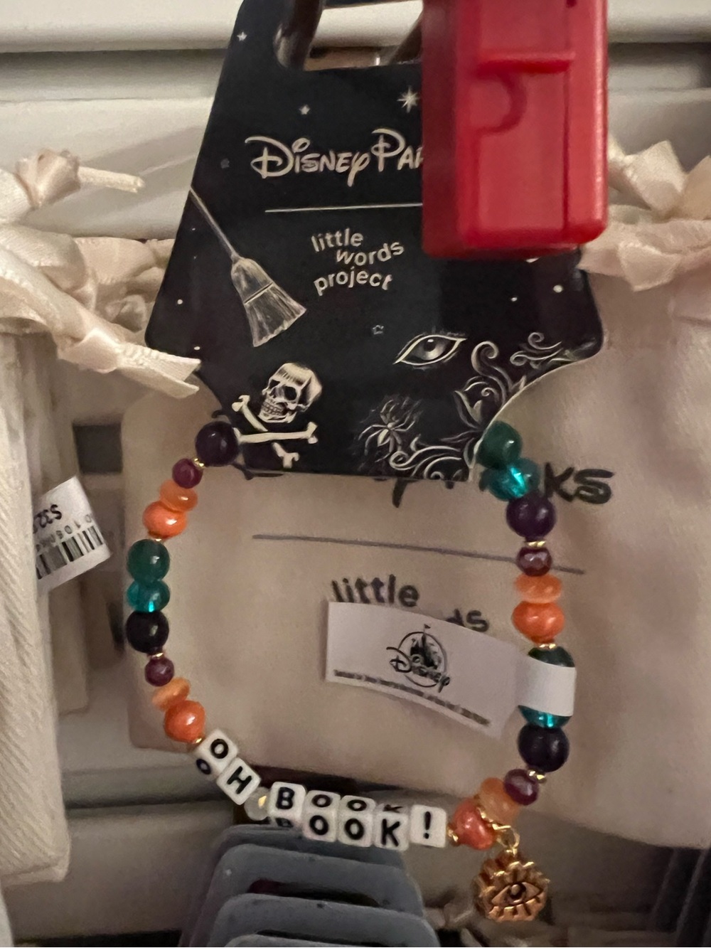 Disney Parks 2026 Little Words Project Hocus Pocus Bracelet OH BOOK! New